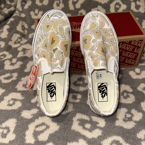 Vans Classic Slip-On Project X Trippy Hearts Multi/White Sneakers New - Picture 14 of 17